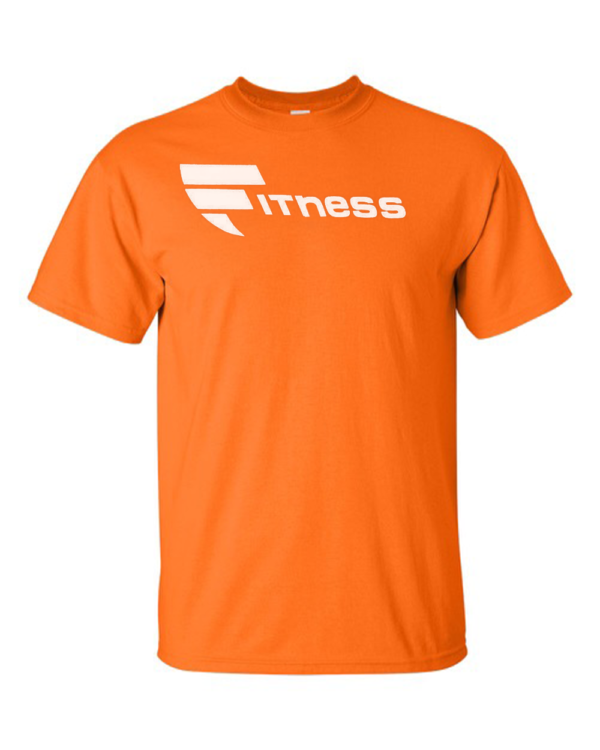 A t-shirt with the word fitness written on it.