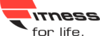 A black and red logo for fitness